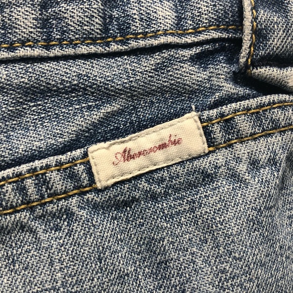 Abercrombie & Fitch Light Wash Wide Leg Cotton Jeans Size 10 - Picture 6 of 8